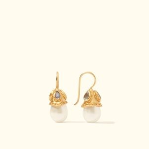 JULIE VOS BAROQUE DEMI PEARL EARRINGS
